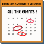 Link to Community Calendar for Burns Lake area