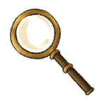 drawing of a magnifying glass